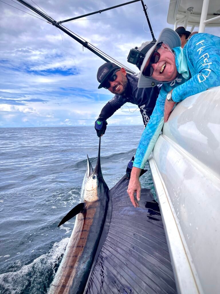 Family fishing on Panama Pacific coast