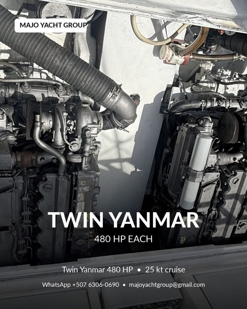 2002 Stamas 370 Express – Twin Yanmar 480 HP for sale in Panama, photo 8