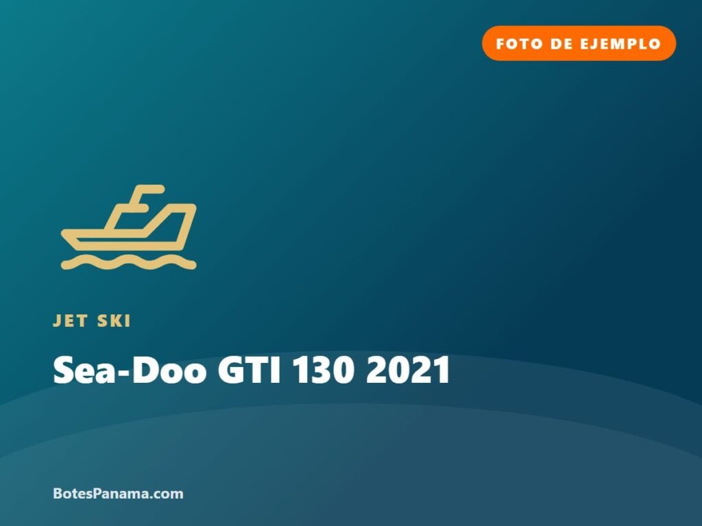 Sea-Doo GTI 130 2021 (ejemplo) en venta en Panamá, foto 1