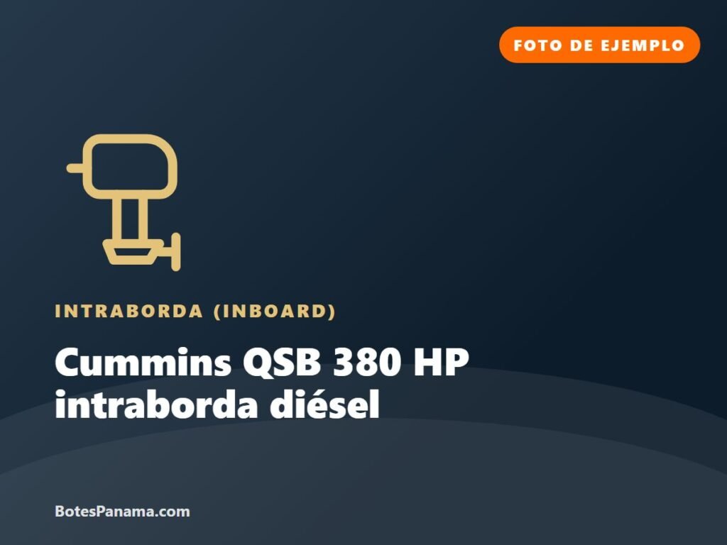 Cummins QSB 380 HP intraborda diésel (ejemplo) en venta en Panamá, foto 1