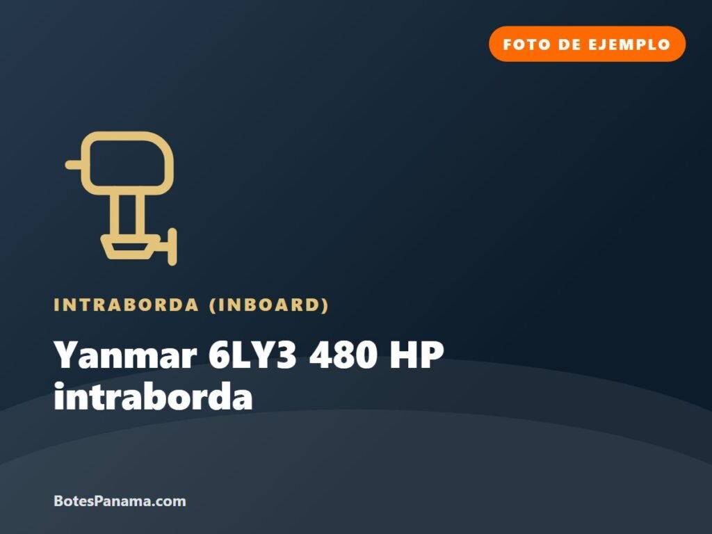 Yanmar 6LY3 480 HP intraborda (ejemplo) en venta en Panamá, foto 1