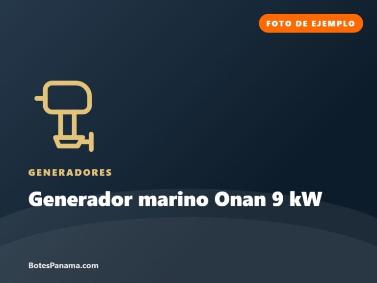 Generador marino Onan 9 kW (ejemplo) for sale in Panama