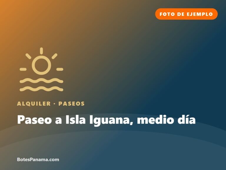 Paseo a Isla Iguana, medio día (ejemplo) in Panama